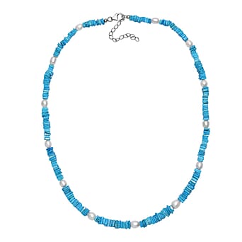 https://tjcuk.sirv.com/Products/81/9/8190291/Turquoise-Fresh-Water-Pearl-Necklace-Size-18-in-Rhodium-OverlaySterlin_8190291_3.jpg?w=342&h=342