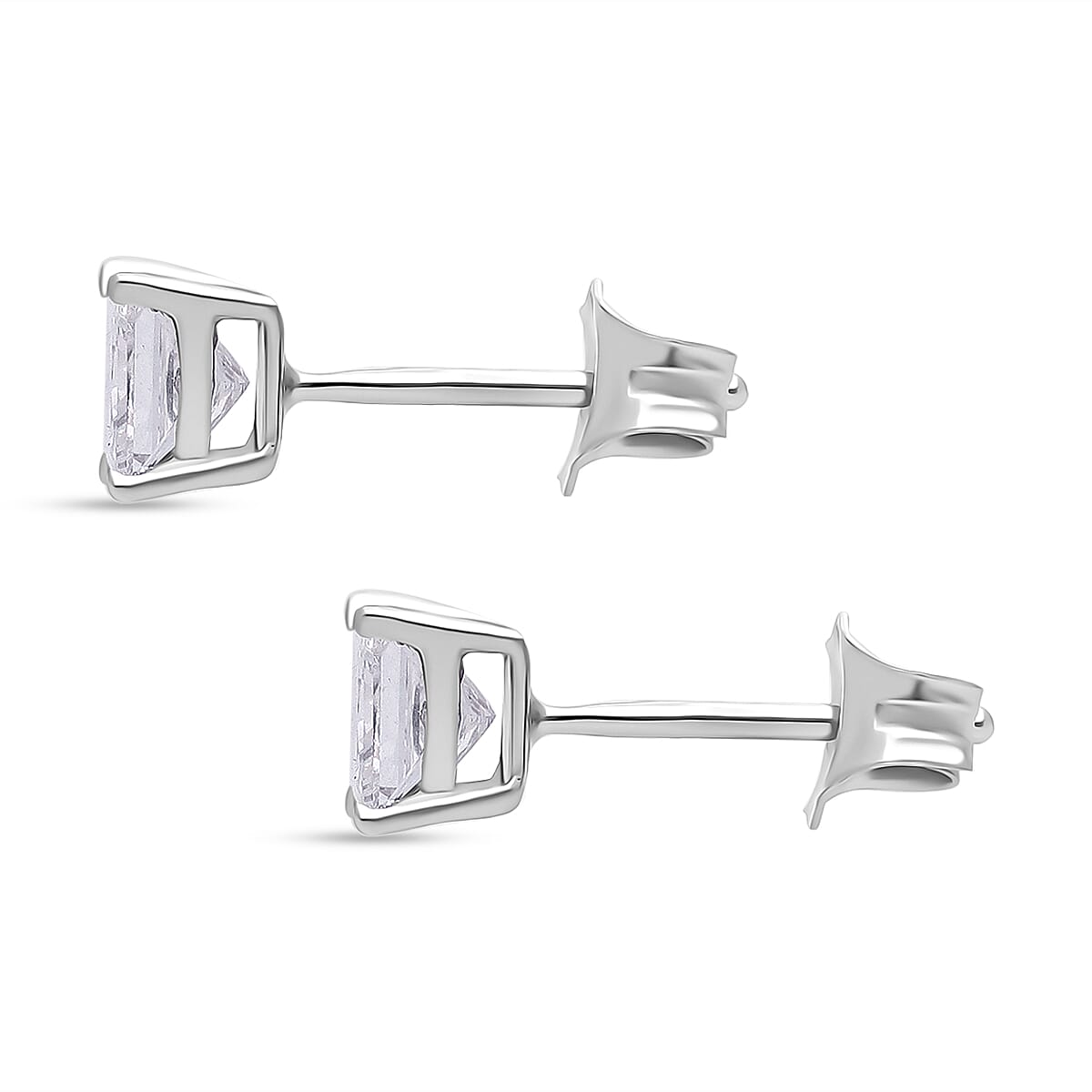 Luxuriant 9K Gold SGL Cerified Lab Grown Diamond (VS-E-F) Earring with Push Back