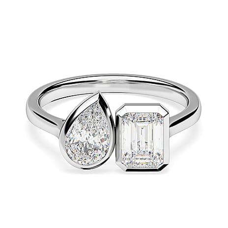 Luxuriant Diamond 950 Platinum VS-EF Lab Grown Diamond VS-EF Ring, Platinum Wt.5 Gms  2.040  Ct.