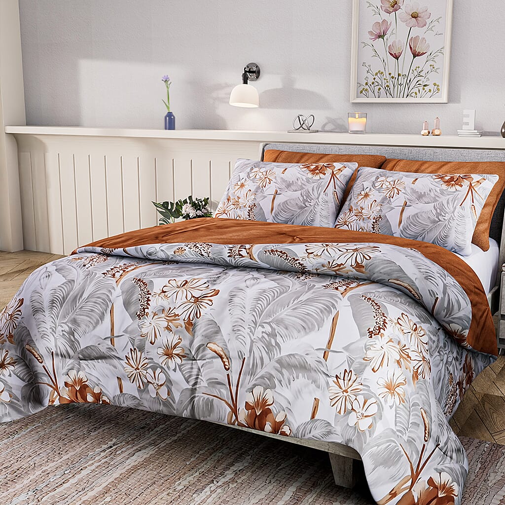 Hush Haven 3-Piece Comforter Set Inc. 1 comforter and 2 Pillowcases with 250 gsm Filling 