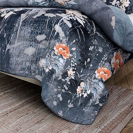 Hush Haven 3-Piece Comforter Set Inc. 1 comforter - 2 Pillowcases with 250 gsm Filling (UK Double) - Green