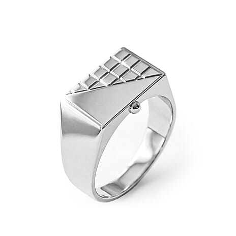 Biggest Close Out Deal - 950 Platinum Signet Ring, Platinum Wt. 6.00 Gms.