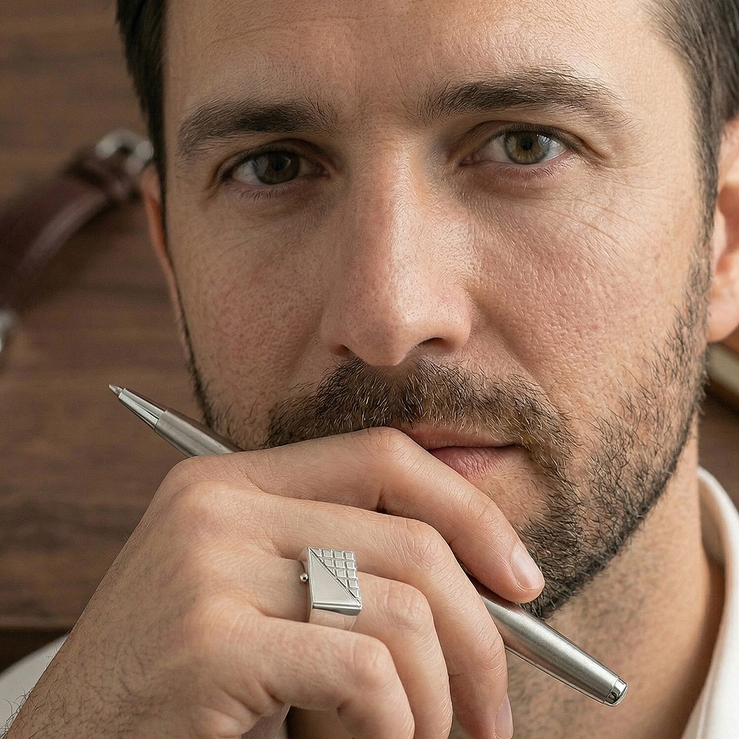 Biggest Close Out Deal- 950 Platinum Signet Ring, Platinum Wt.6.00 Gms.