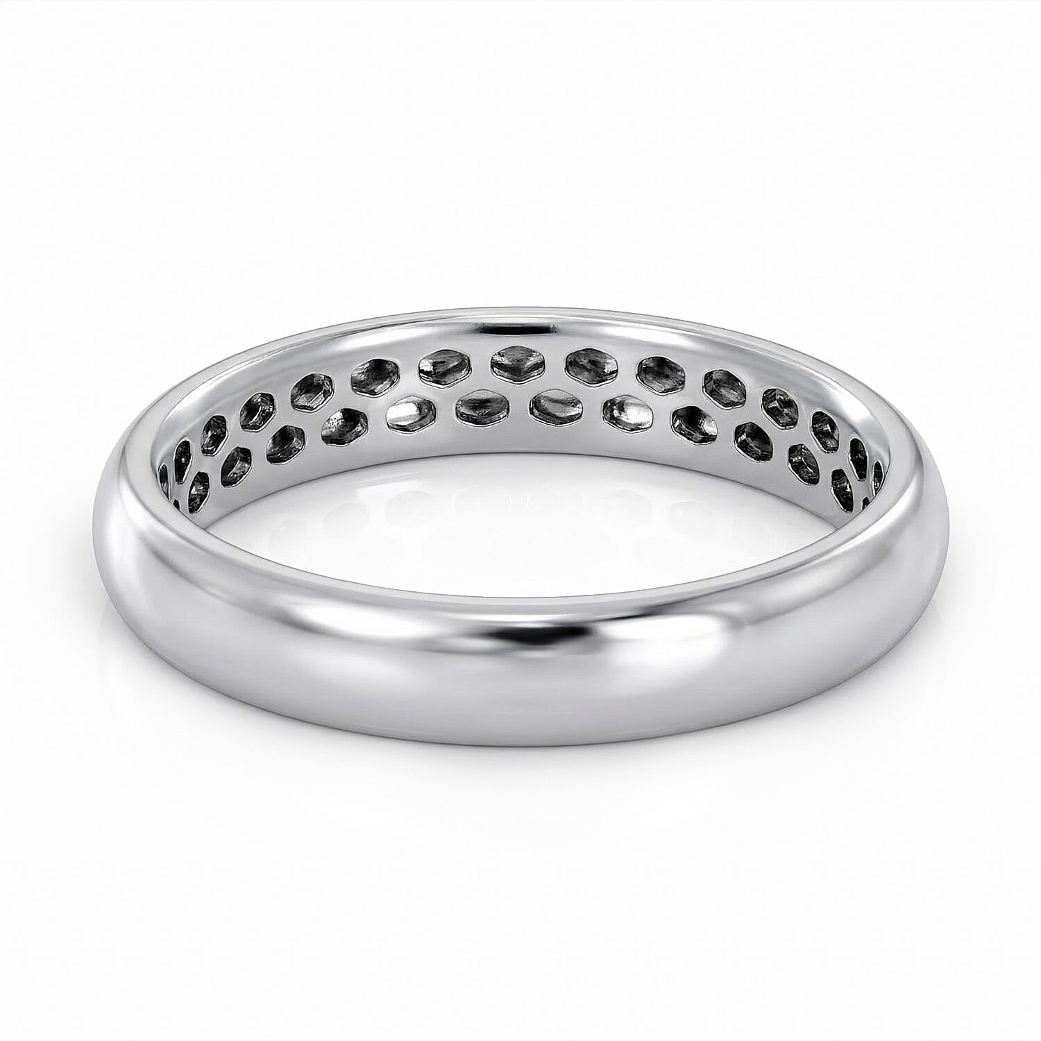 One Time Close Out Deal - 950 Platinum Band Ring, Platinum Wt. 3.50 Gms.