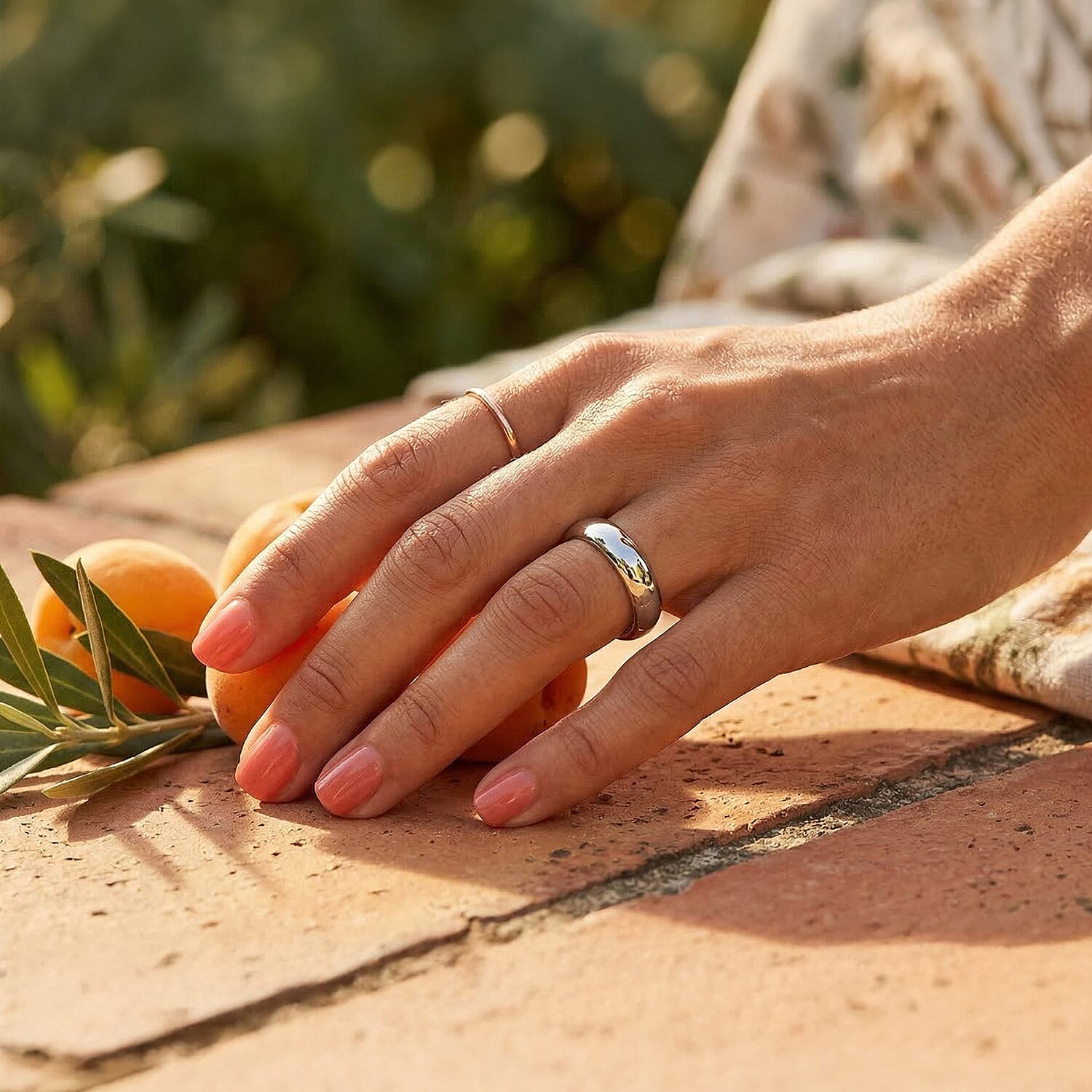 One Time Close Out Deal - 950 Platinum Band Ring, Platinum Wt. 3.50 Gms.