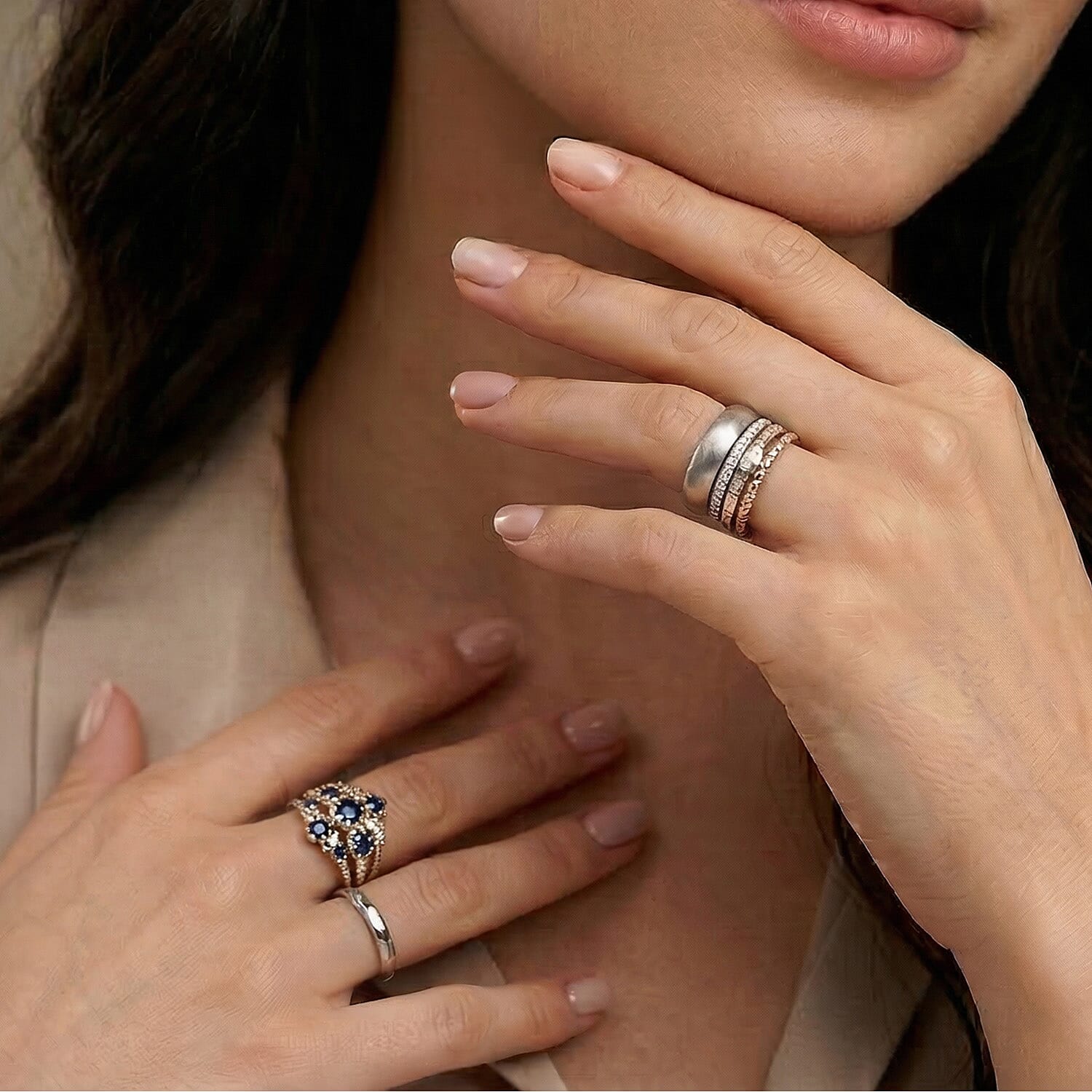 One Time Close Out Deal - 950 Platinum Band Ring, Platinum Wt. 3.50 Gms.