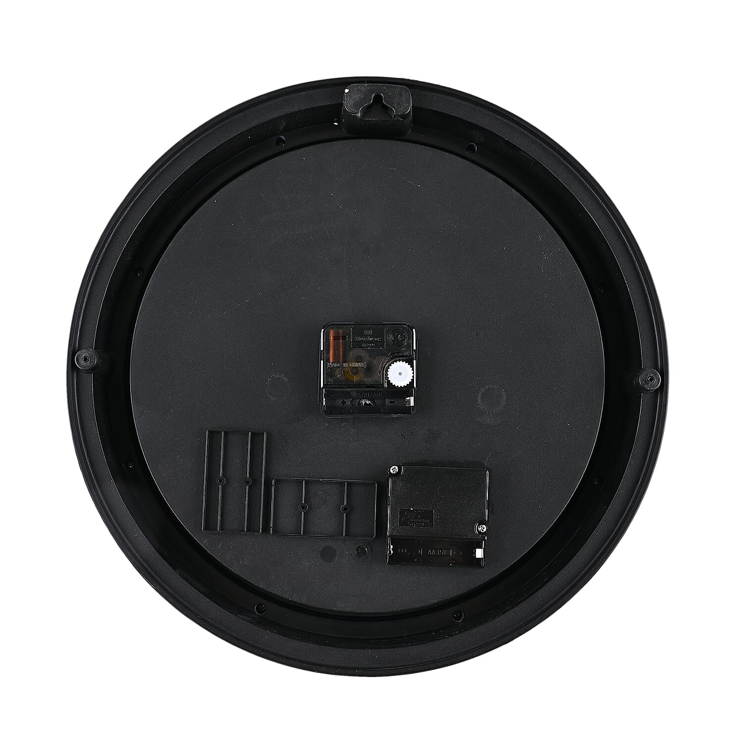 Retro Gear Wall Clock with Roman Numerals - White