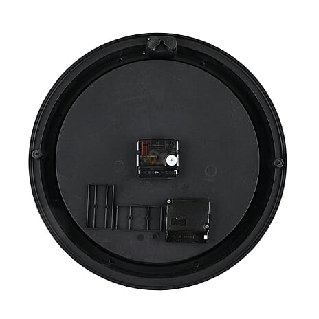 Retro Gear Wall Clock with Roman Numerals - White