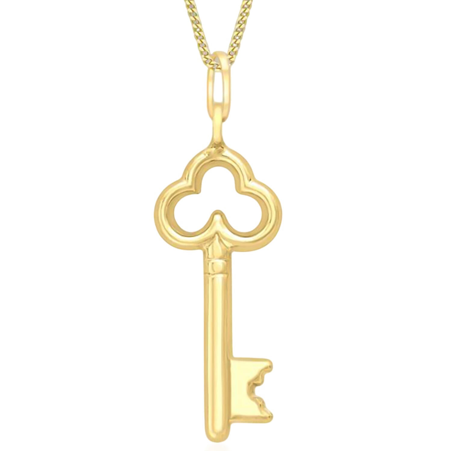 Hatton Garden Closeout Deal - 9K Yellow Gold Key Charm Pendant