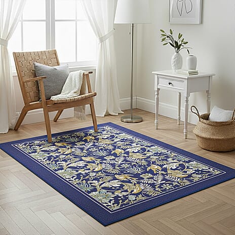 Ulster Weavers  Rug and Door Mat (Size 120x2 cm) - Blue