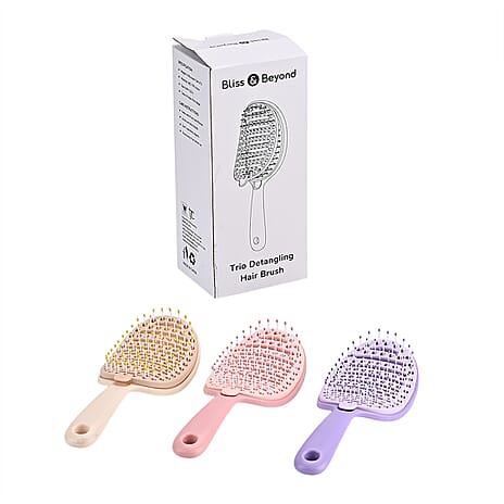 cleaning hair brushes - Pink-Purple-Cream white