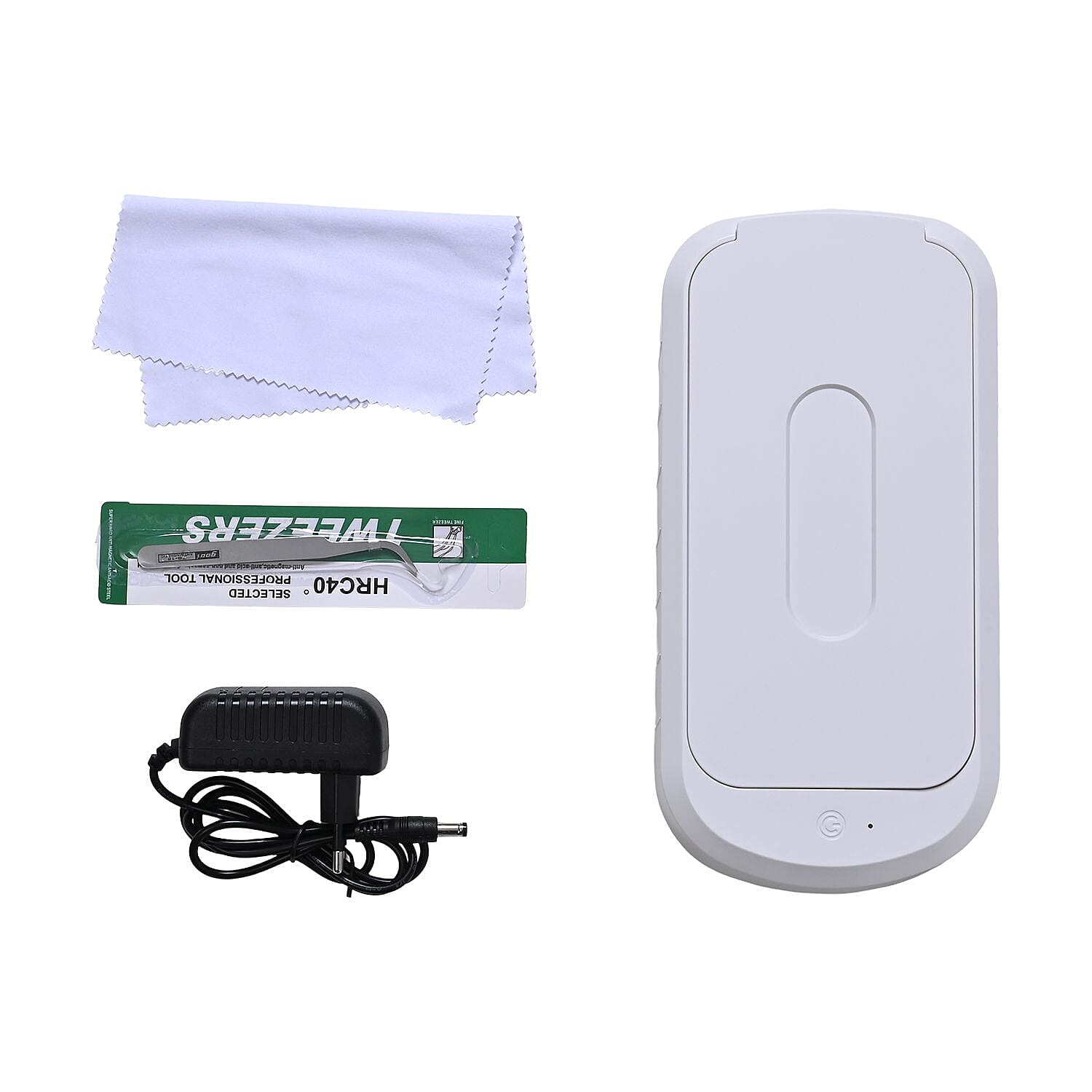 Multi-Purpose Ultrasonic Cleaner for Glasses & Jewelry - White