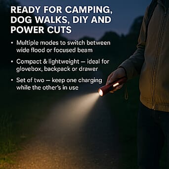 https://tjcuk.sirv.com/Products/81/9/8191214/LIVMORE-Set-of-2-Rechargable-Power-Beam-LED-Flashlights-Waterproof-800_8191214_3.jpg?w=342&h=342