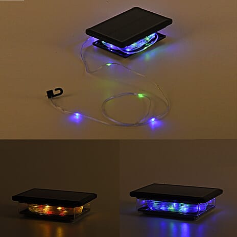 Multi-Purpose Solar Powered 8M String Lights - 80 Multi-Color LED Lamps