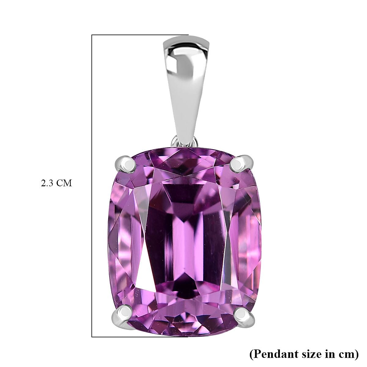Collectors Edition - RHAPSODY 950 Platinum AAAA Patroke Kunzite Solitaire Pendant 8.22 Ct.