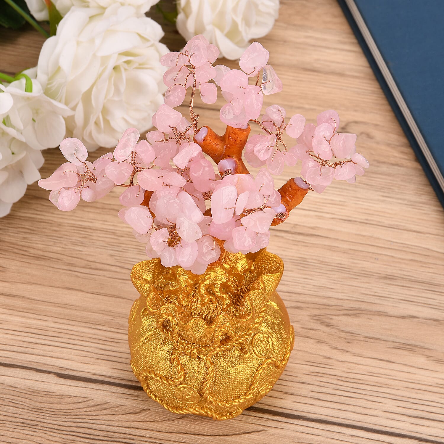 Tucson Find- Rose Quartz Gemstone Tree of Life  (16-17 cm) - 750.00 Ct.