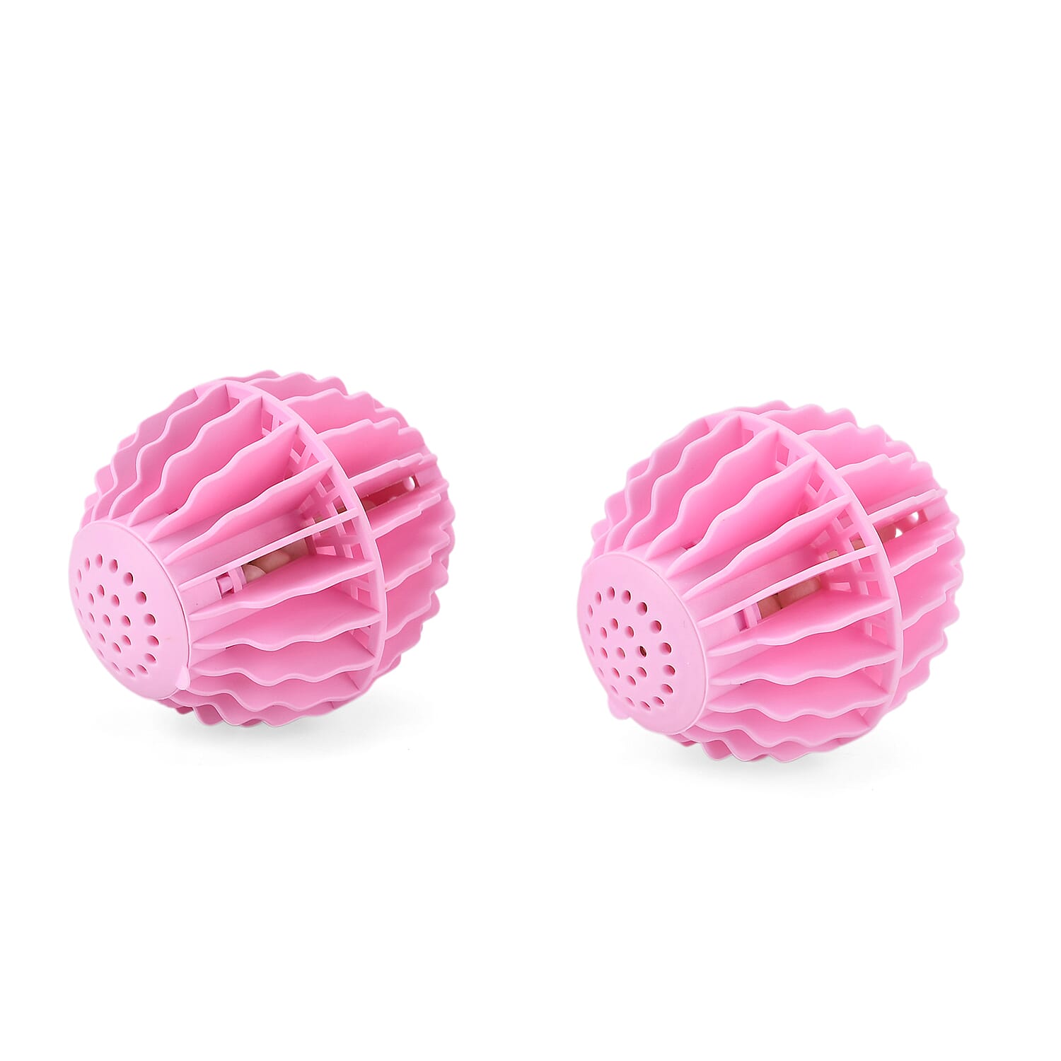 NEW Rose Fragrance Laundry Washing Balls with 4 Pack Replacement | Non-Detergent System for 90 Washes - Pink