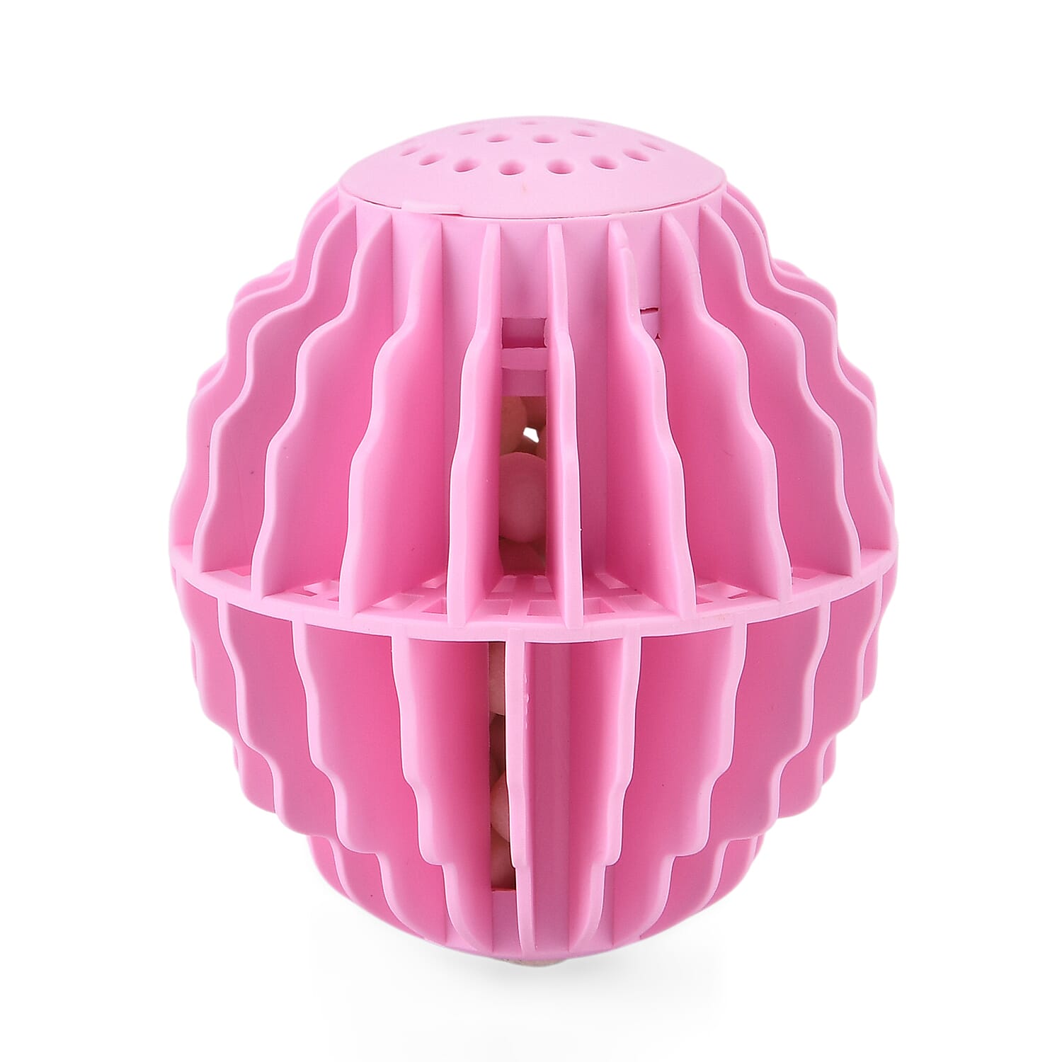 NEW Rose Fragrance Laundry Washing Balls with 4 Pack Replacement | Non-Detergent System for 90 Washes - Pink