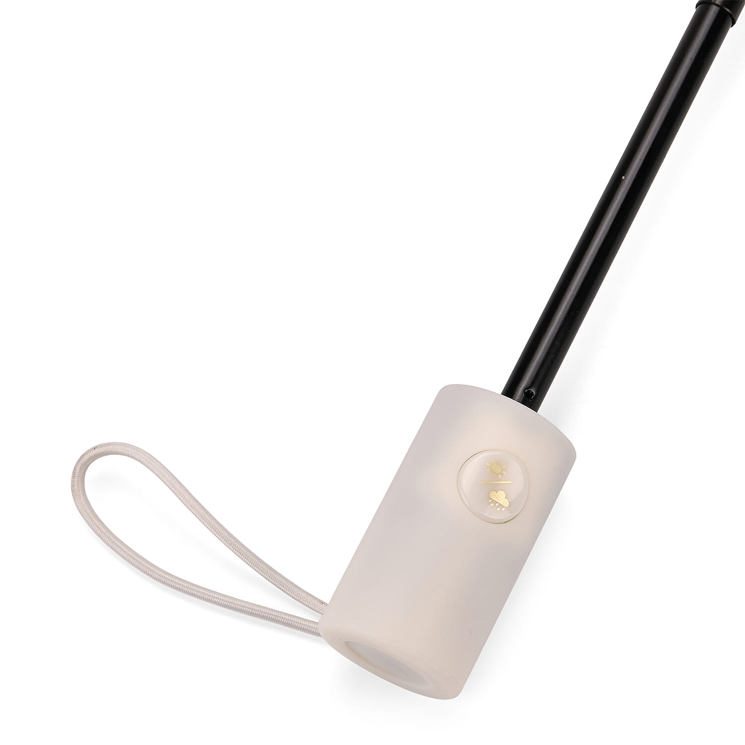 Flower Pattern Automatic Umbrella - Sun and Rain Protection - Khaki