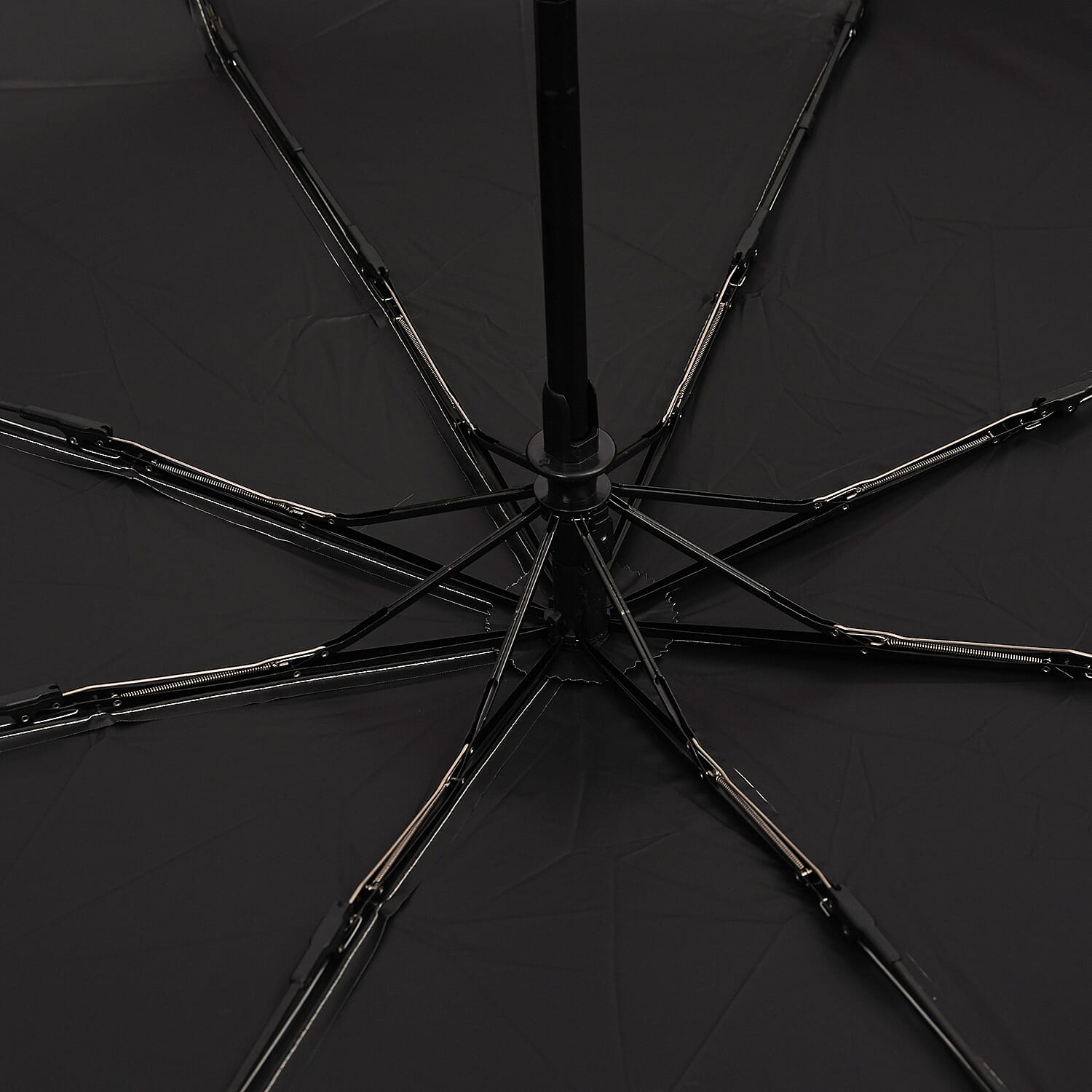 Flower Pattern Automatic Umbrella - Sun and Rain Protection - Black