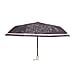Flower Pattern Automatic Umbrella - Sun and Rain Protection - Grey