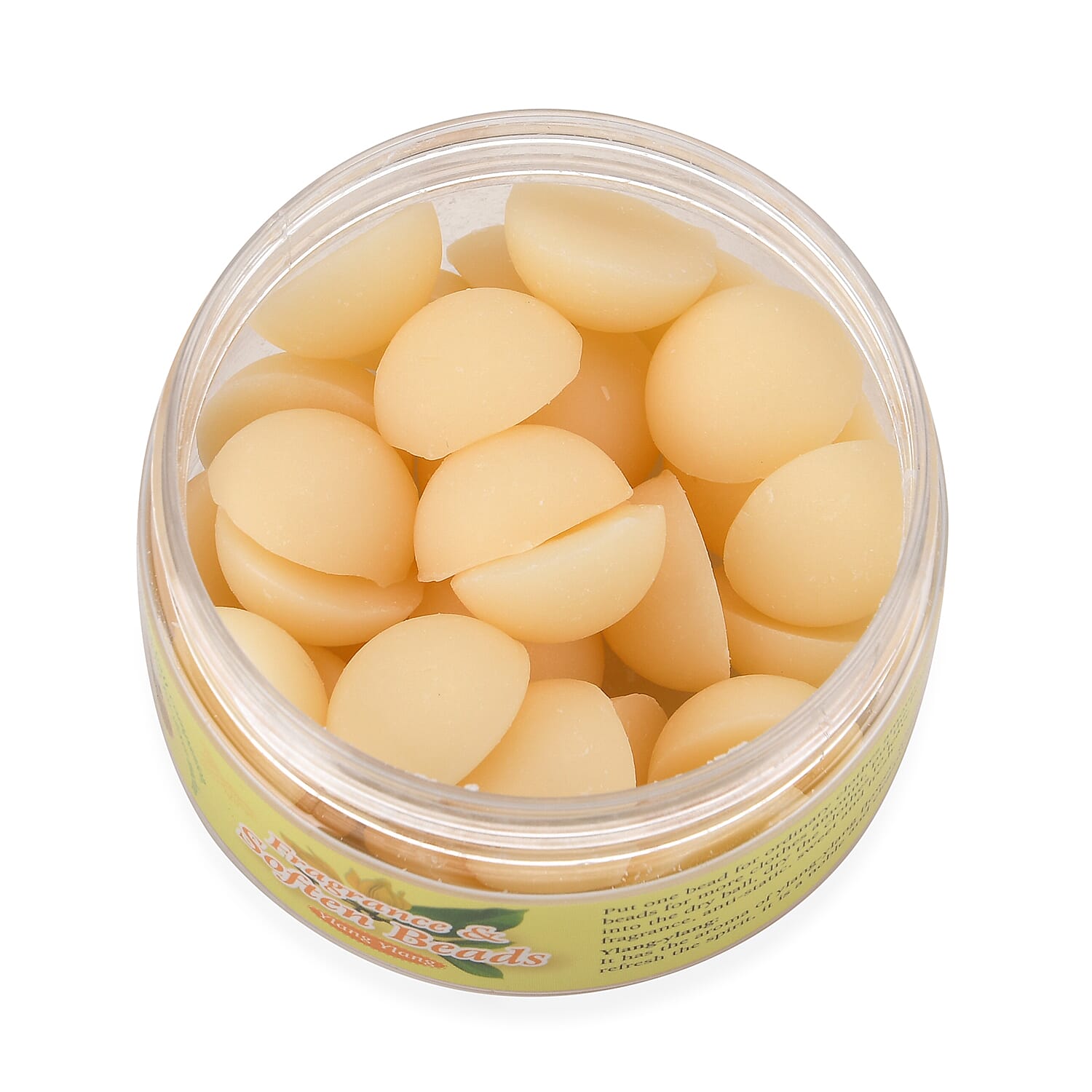 NEW Freesia Scented White Dryer Balls with Beige Beads | Reusable Fragrance Laundry System for 30 Uses