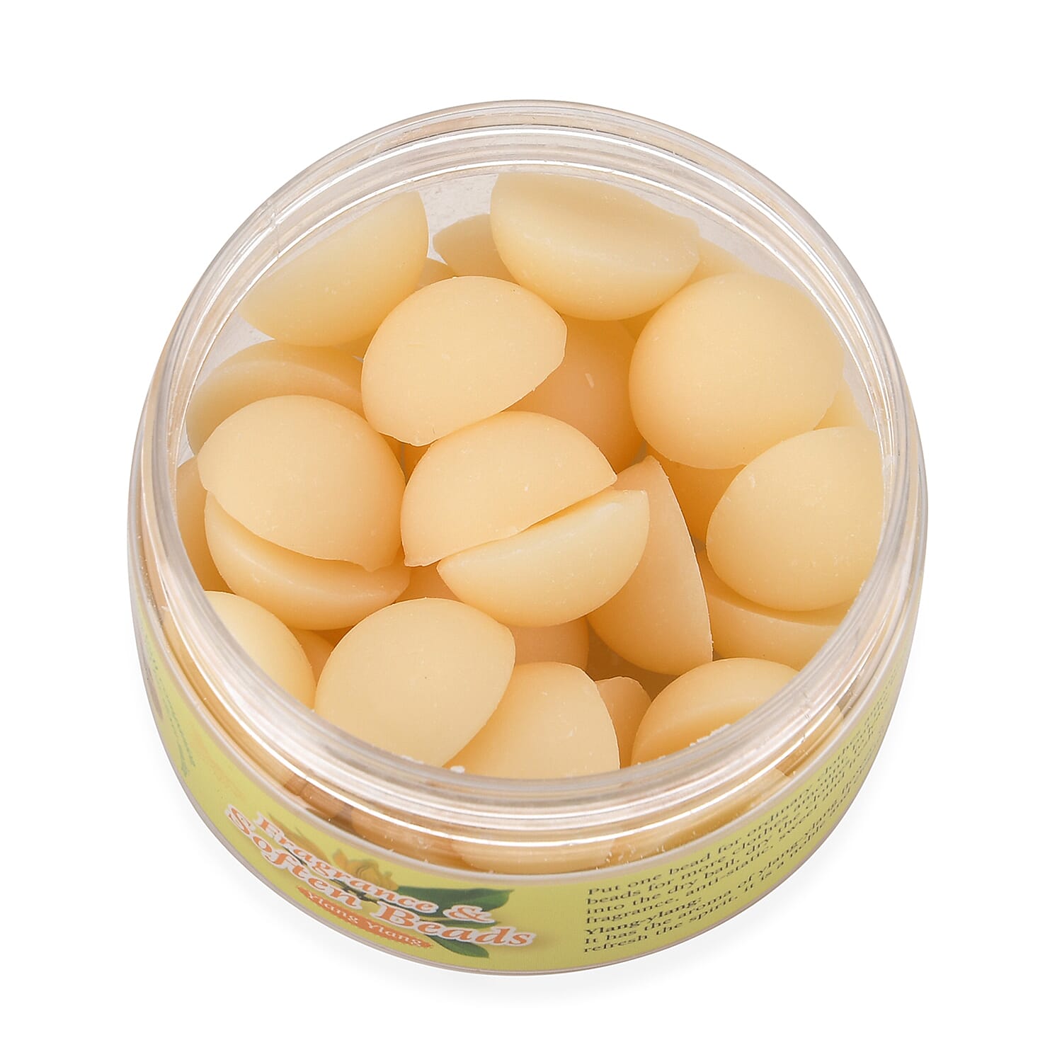 NEW Freesia Scented White Dryer Balls with Beige Beads | Reusable Fragrance Laundry System for 30 Uses