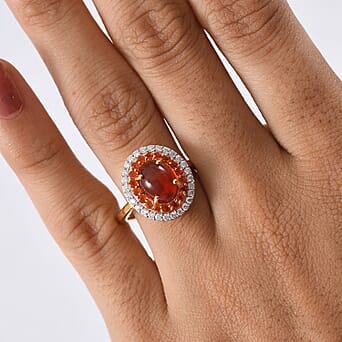 https://tjcuk.sirv.com/Products/81/9/8191820/Fire-Opal-Moissanite-Main-Stone-With-Side-Stone-Ring-in-18K-YG-Vermeil_8191820_2.jpg?w=342&h=342