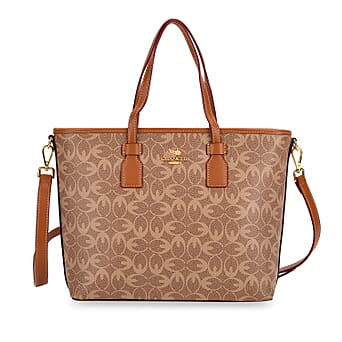 https://tjcuk.sirv.com/Products/81/9/8192455/Guanchi-PVC-Patterned-Tote-Bag-Size-35x24x10-cm-Tan-Tan_8192455.jpg?w=342&h=342