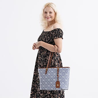 https://tjcuk.sirv.com/Products/81/9/8192465/Guanchi-PVC-Patterned-Tote-Bag-Size-42x27x14-cm-Blue-Blue_8192465_1.jpg?w=342&h=342