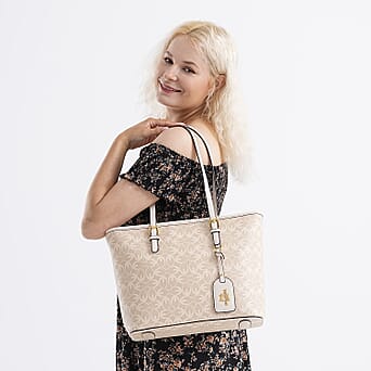 https://tjcuk.sirv.com/Products/81/9/8192466/Guanchi-PVC-Patterned-Tote-Bag-Size-42x27x14-cm-Beige-Blue_8192466_1.jpg?w=342&h=342