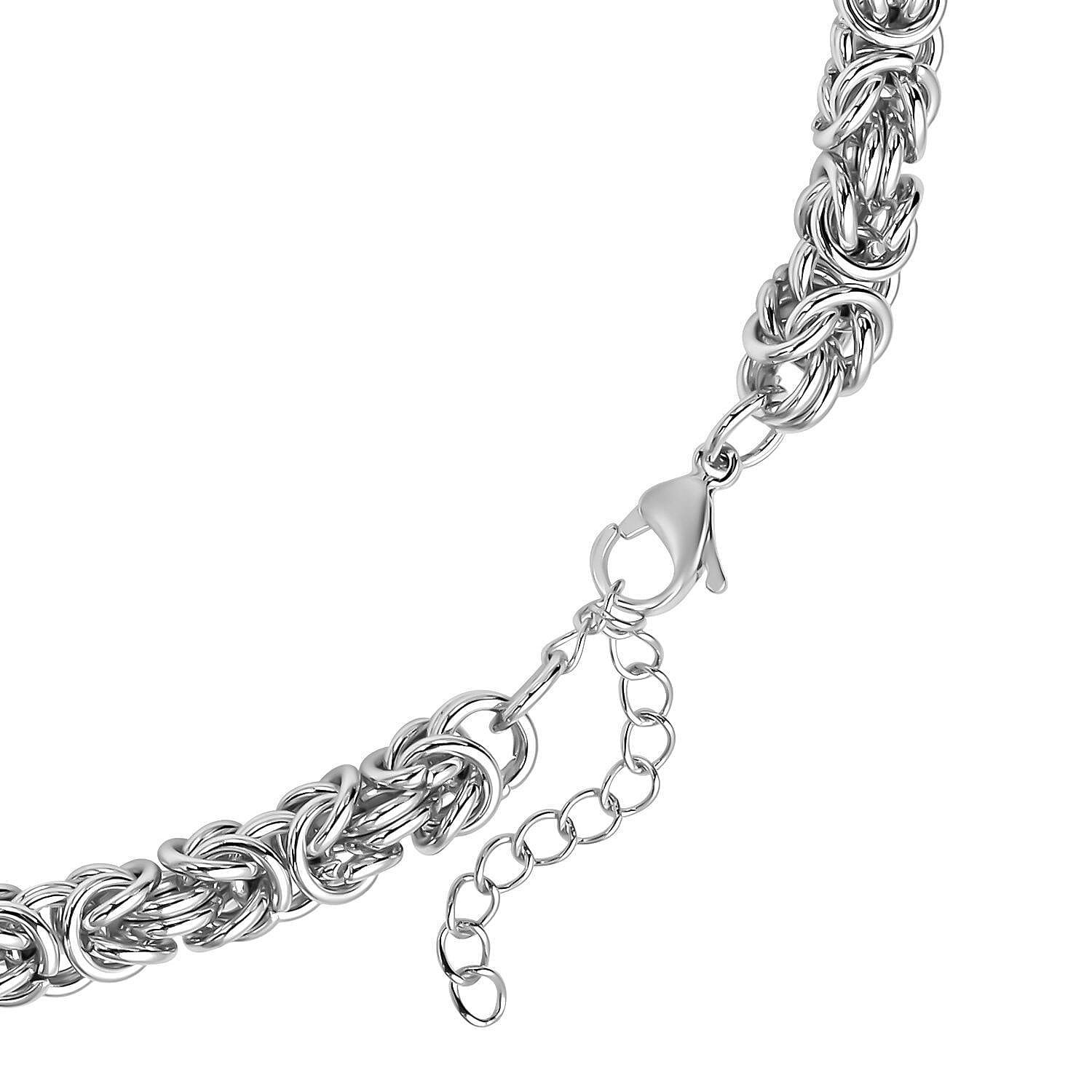 Biggest Deal of 2025 - Byzantine Necklace (Size 20 - 2 Ext) with Lobster Clasp in Silver Tone Biggest Deal of 2025 - Byzantine Necklace (Size 20 - 2 Ext) with Lobster Clasp in Silver Tone