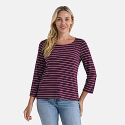 La Marey Striped Viscose Stretch T-shirt 
