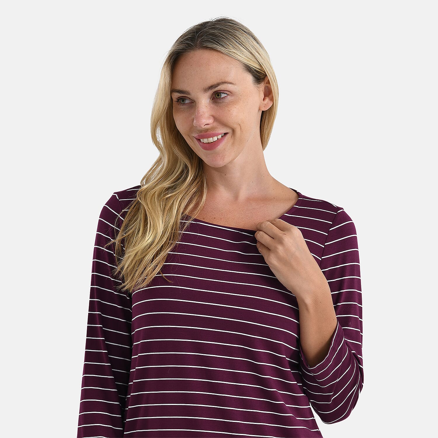 La Marey Striped Viscose Stretch T-shirt 