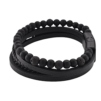 https://tjcuk.sirv.com/Products/81/9/8193180/Lava-Bracelet-Size-8-in-Genuine-Leather-10-00-Ct_8193180_2.jpg?w=342&h=342