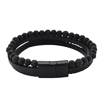 https://tjcuk.sirv.com/Products/81/9/8193180/Lava-Bracelet-Size-8-in-Genuine-Leather-10-00-Ct_8193180_3.jpg?w=342&h=342