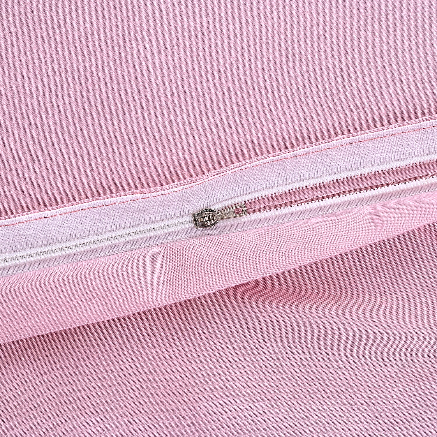 Hush Haven Set of 6 Cotton Solid Colour Duvet Cover Set- 2 Pillowcases, 1 Duvet Cover - 1 Fitted Sheet