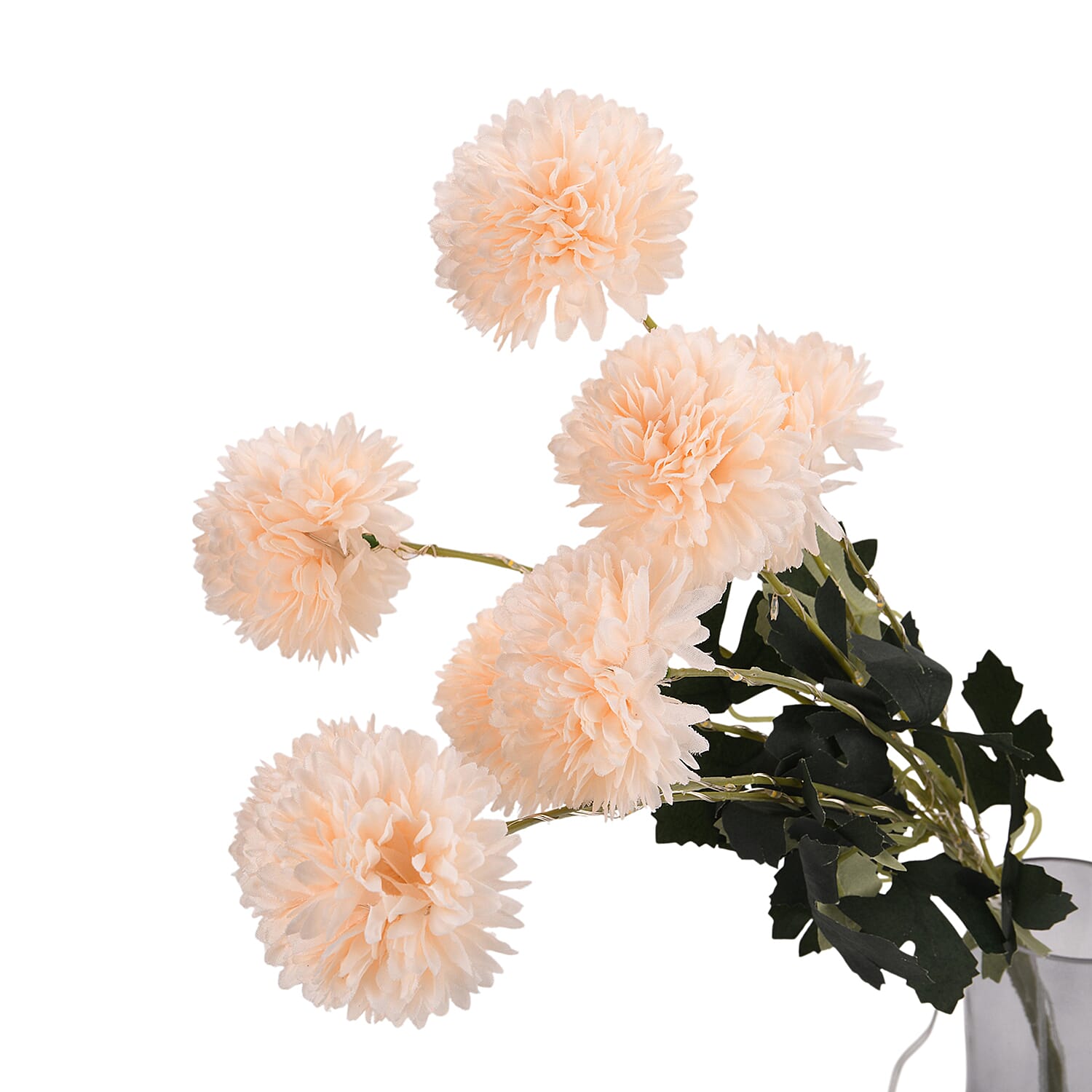 Set of 2 - Faux Flower Branches with LED Lights (60cm) - Champagne