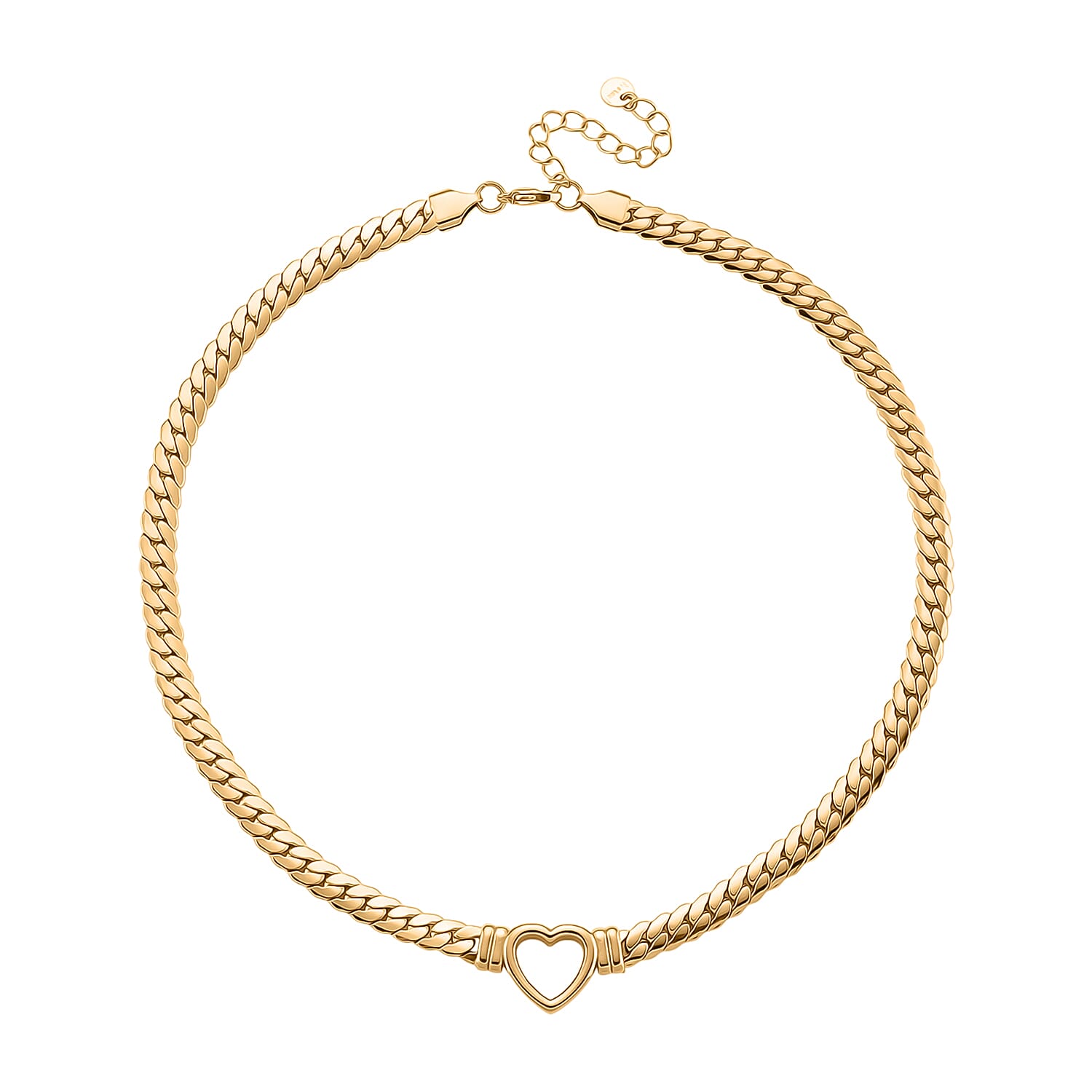 One Time Close Out Deal - Heart Necklace (Size - 19 with Ext)