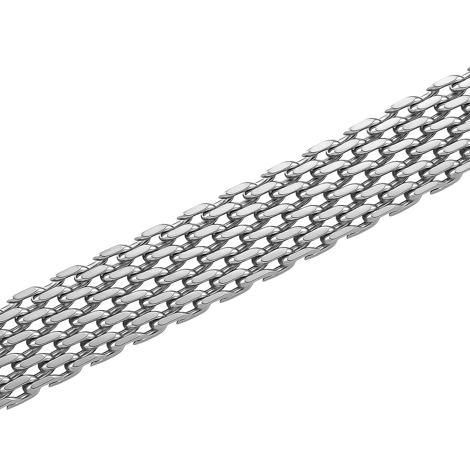 Designer Inspired Necklace (Size - 16 - 2 Ext) in Silver Tone