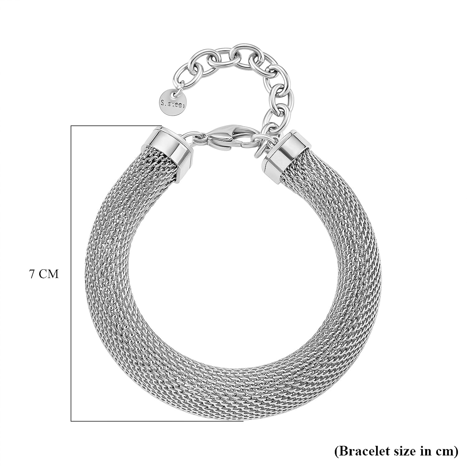 Designer Inspired Chunky Bracelet (Size - 7 + 1.5 Ext) 