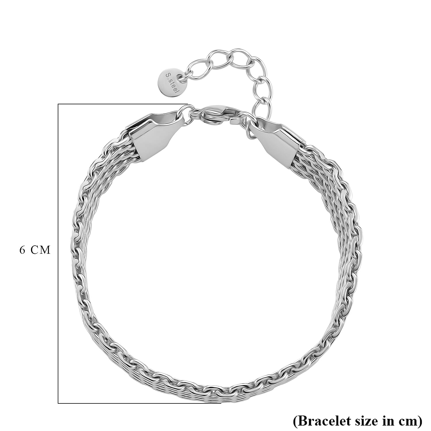 Bismark Bracelet (Size - 7 - 1 Ext) with Lobster Clasp Bismark Bracelet (Size - 7 - 1 Ext) with Lobster Clasp