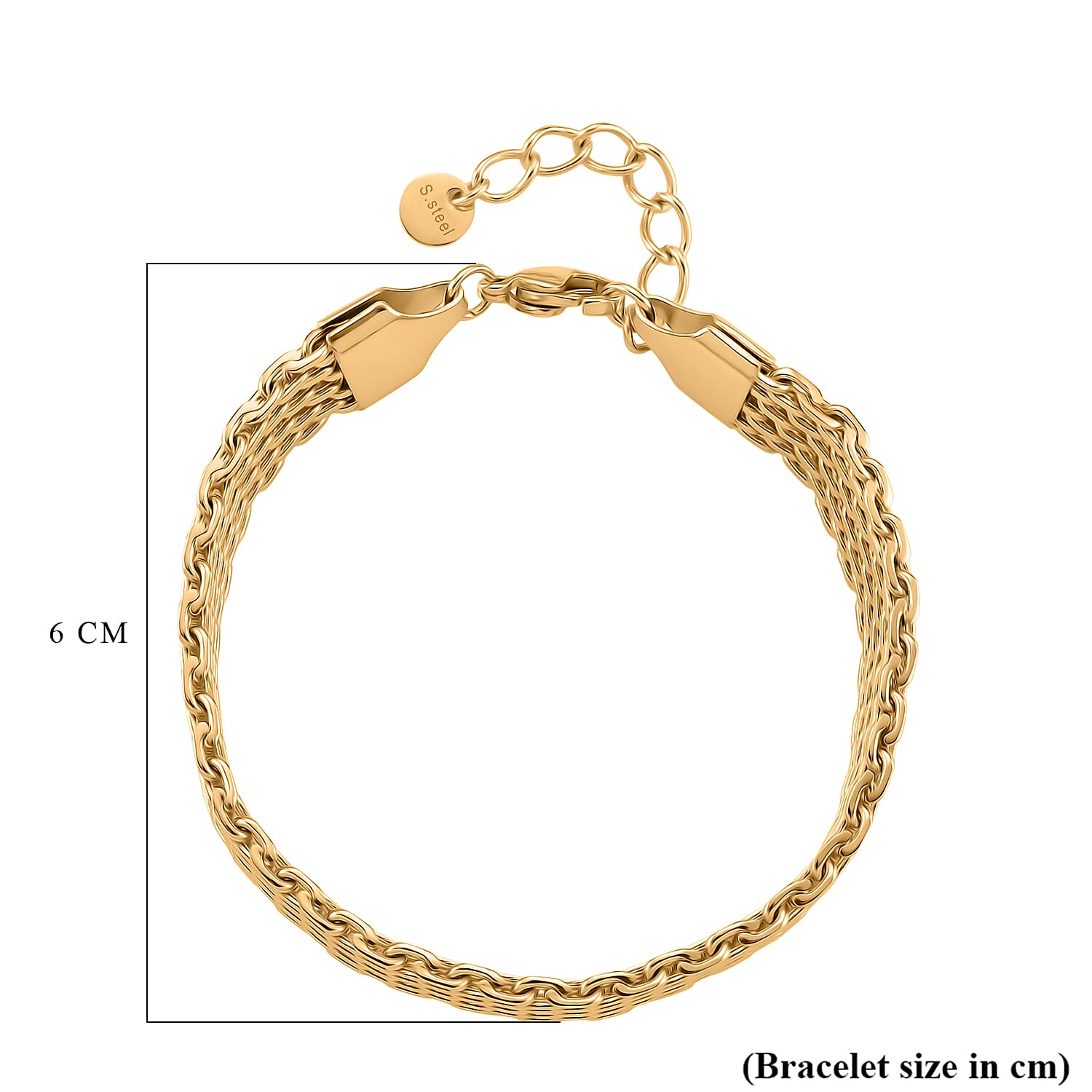 Bismark Bracelet (Size - 7 - 1 Ext) with Lobster Clasp Bismark Bracelet (Size - 7 - 1 Ext) with Lobster Clasp