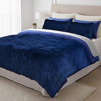 https://tjcuk.sirv.com/Products/81/9/8193638/LIVMORE-6-Piece-Faux-Fur-Comforter-Set-Double-200-x-200-cm-Navy_8193638.jpg?w=342&h=342
