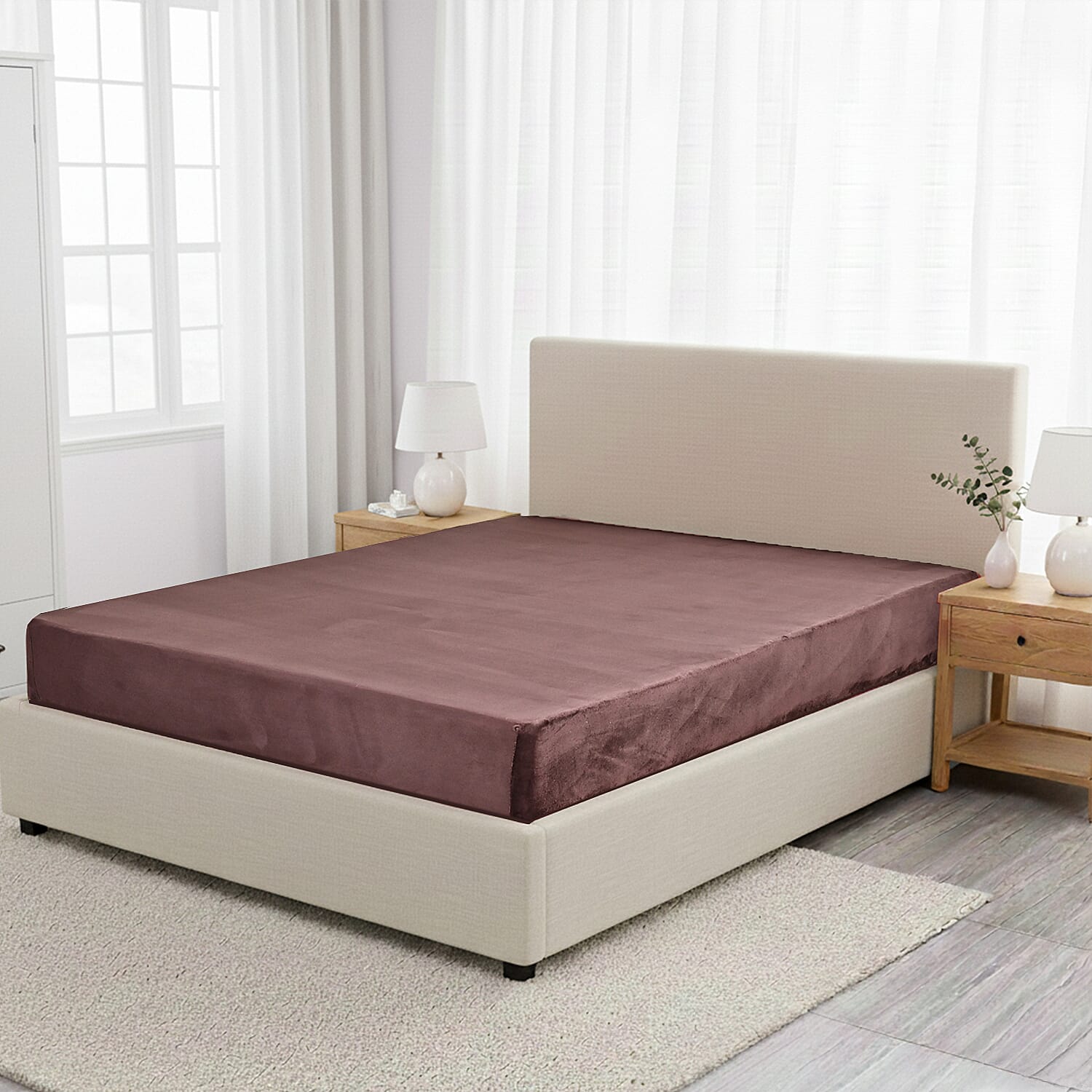 LIVMORE 6-Piece Faux Fur Comforter Set 