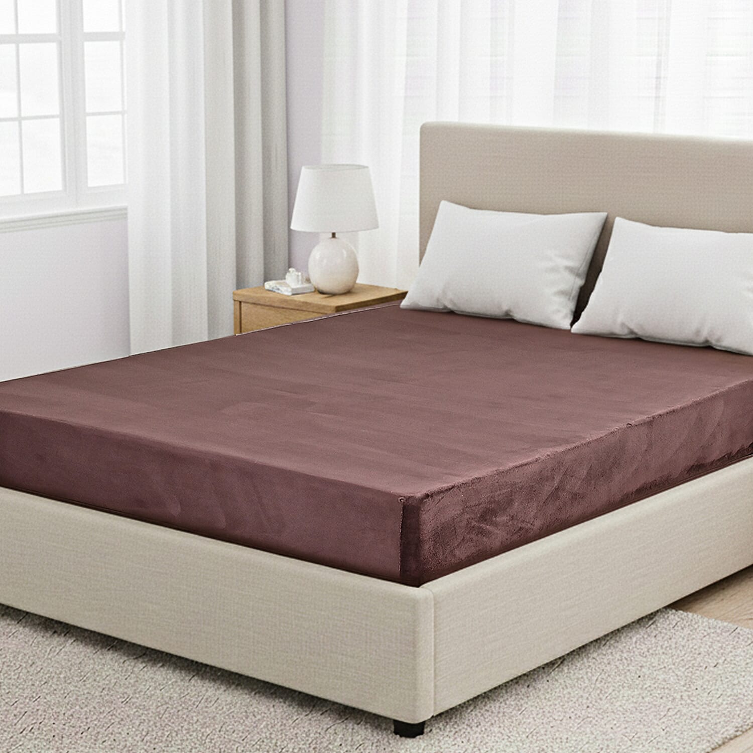 LIVMORE 6-Piece Faux Fur Comforter Set 