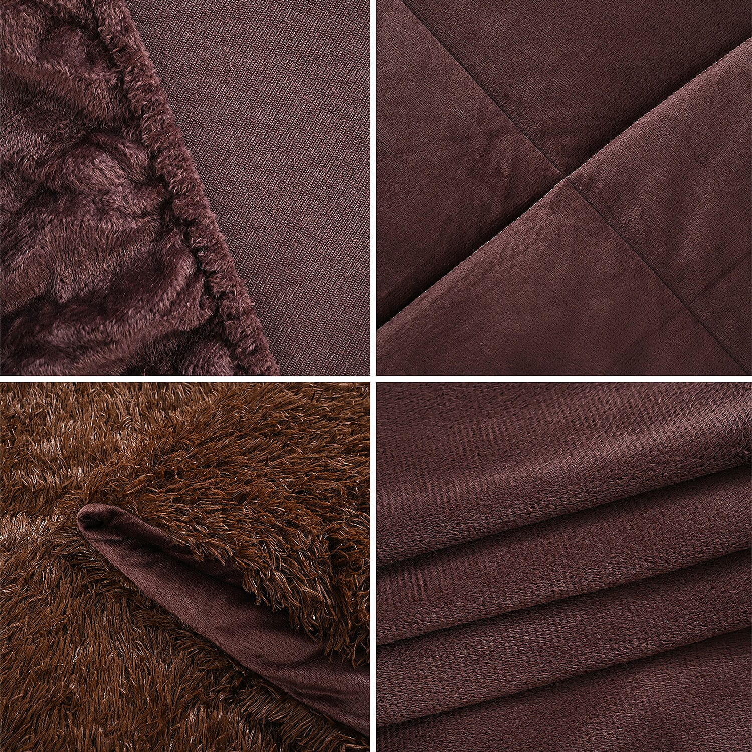 LIVMORE 6-Piece Faux Fur Comforter Set 