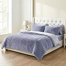 LIVMORE 6-Piece Faux Fur Comforter Set 