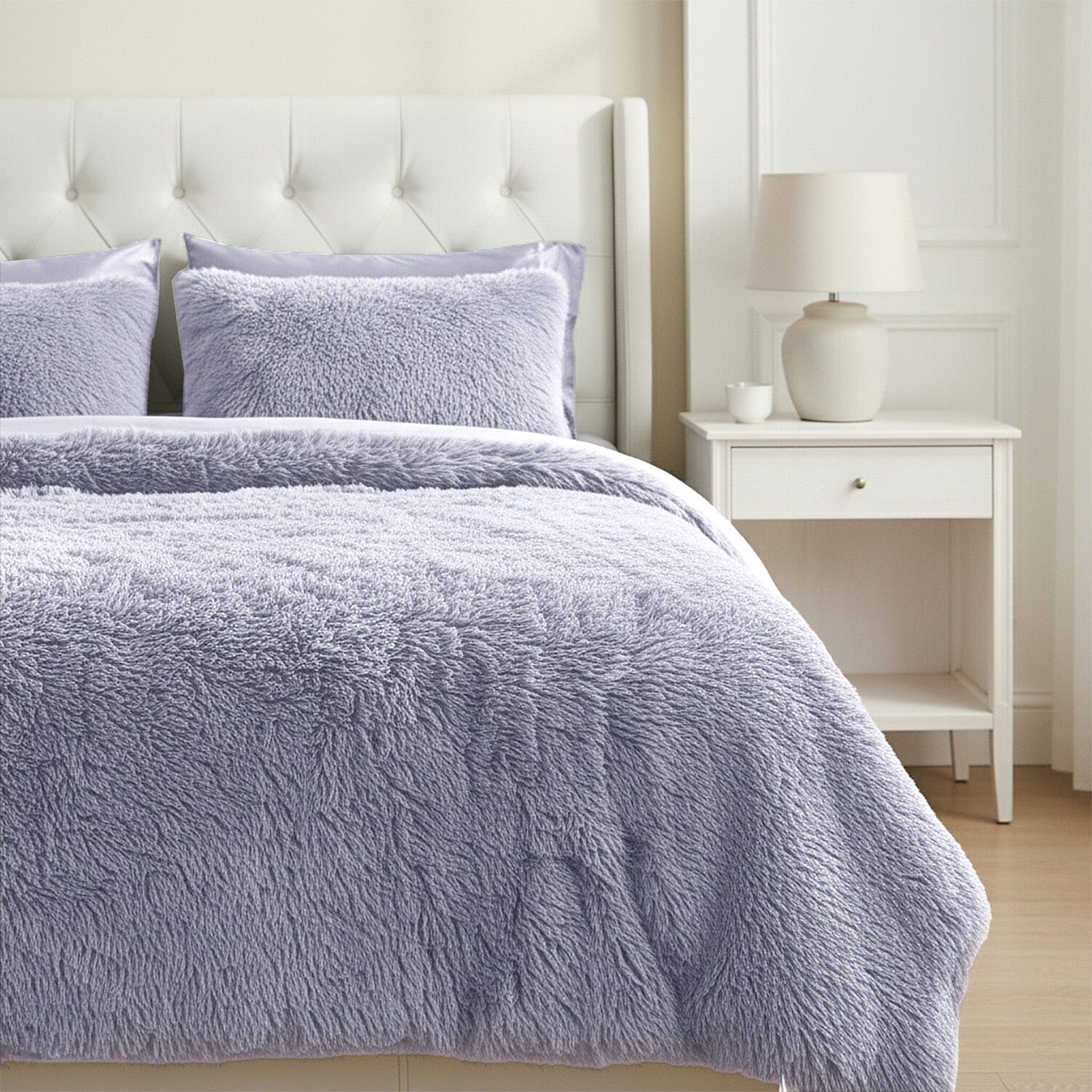 LIVMORE 6-Piece Faux Fur Comforter Set 