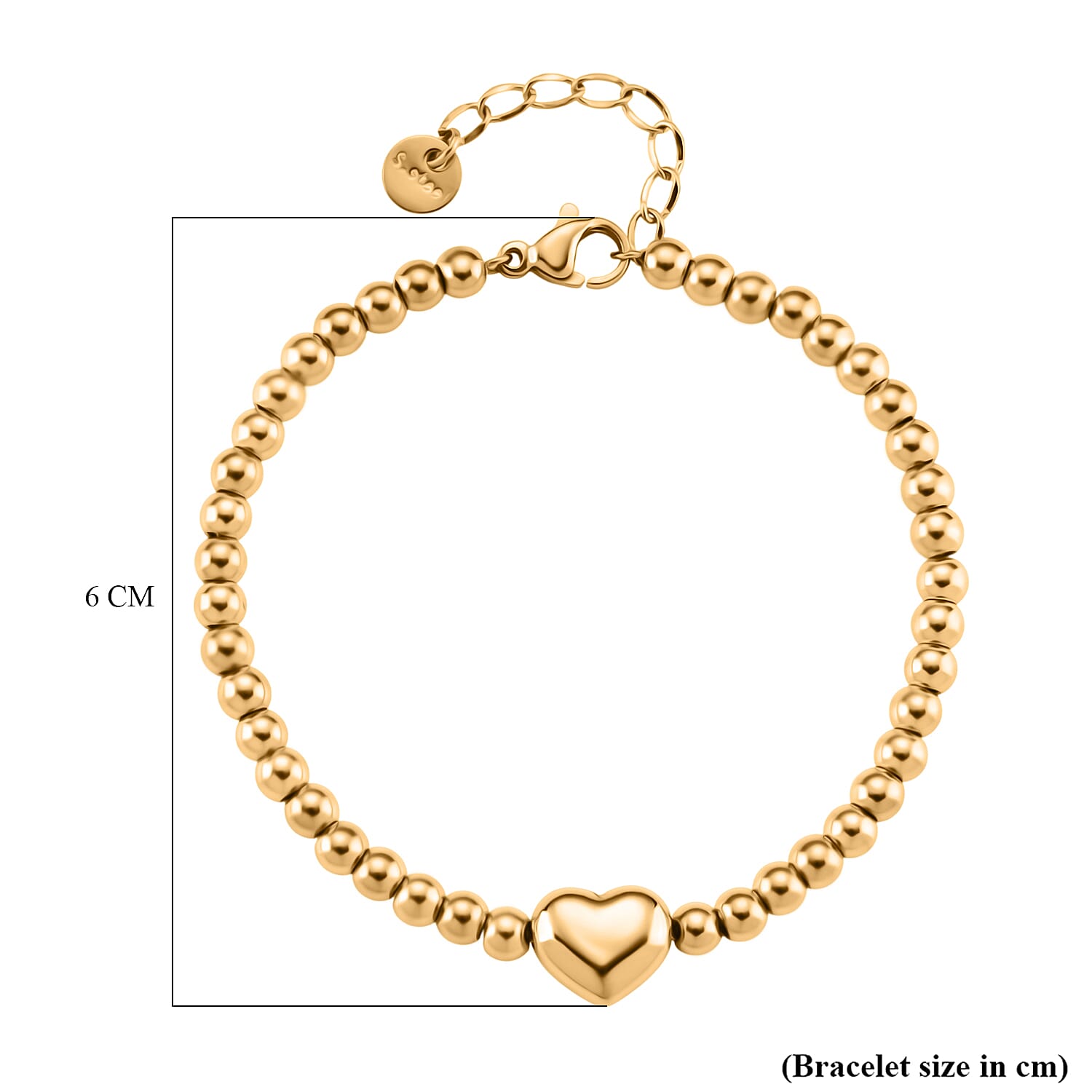 Bracelet (Size - 7.5 with Ext) in Yellow Tone Bracelet (Size - 7.5 with Ext) in Yellow Tone